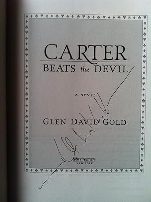 Carter Beats The Devil (SIGNED FIRST EDITION)
