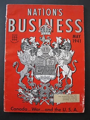 Imagen del vendedor de NATION'S BUSINESS May, 1941 a la venta por The Book Scot