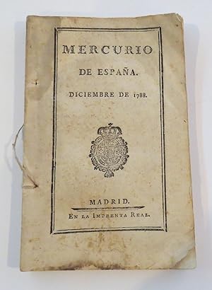 Mercurio De España. Diciembre De 1788