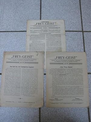 3x Frey-Geist (Juni, Juli und Oktober 1919) Organ zur Einführung in das Wesen des deutschen Frey-...