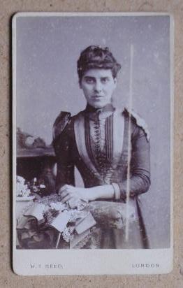 Seller image for Carte De Visite Photograph. Portrait of a Young Woman. for sale by N. G. Lawrie Books