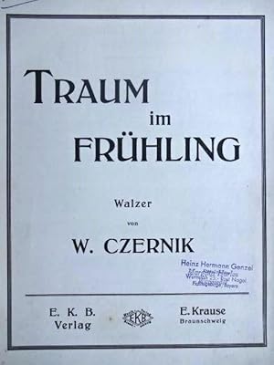 Seller image for Traum im Frhling. Op. 82/2. Walzer. Ausgabe fr Salonorchester. for sale by Antiquariat Tarter, Einzelunternehmen,