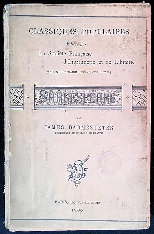 Image du vendeur pour Shakespeare mis en vente par LibrairieLaLettre2