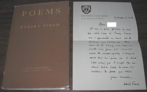 Poems SIGNED (with letter)