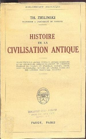 Histoire de la civilisation antique.