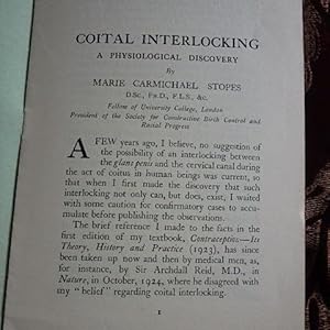 COITAL INTERLOCKING - A PHYSIOLOGICAL DISCOVERY