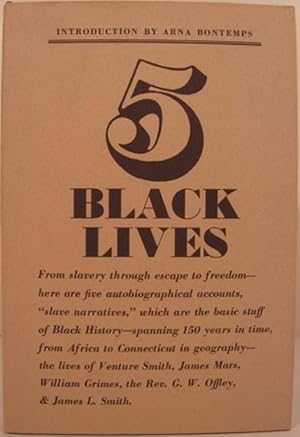 Bild des Verkufers fr FIVE BLACK LIVES zum Verkauf von First Folio    A.B.A.A.
