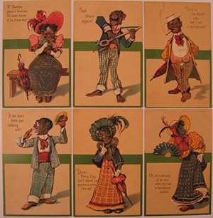 Set of six post cards