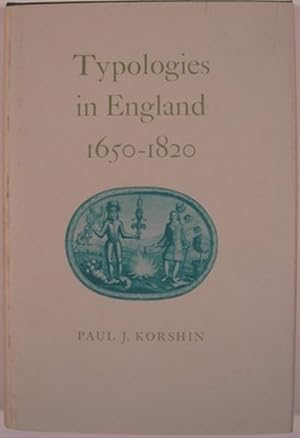 Immagine del venditore per TYPOLOGIES IN ENGLAND 1650-1820 venduto da First Folio    A.B.A.A.