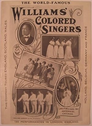 AMERICAN FOLK-SONGS AS SUNG BY WILLIAMS' COLORED SINGERS