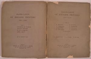 HAND-LISTS OF ENGLISH PRINTERS 1501-1556