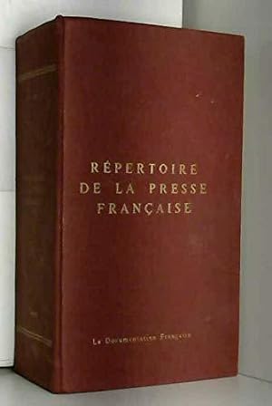 Bild des Verkufers fr Rpertoire de la presse et des publications priodiques franaises zum Verkauf von JLG_livres anciens et modernes