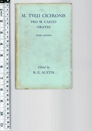Bild des Verkufers fr M. Tulli Ciceronis 'Pro M. Caelio Oratio' zum Verkauf von Chaucer Bookshop ABA ILAB