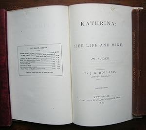 Imagen del vendedor de Kathrina: Her Life and Mine, In a Poem. a la venta por Monkey House Books