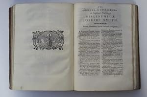 Bibliotheca Smithiana, seu Catalogus Librorum D. Josephi Smithii Angli per Cognoma Authorum dispo...