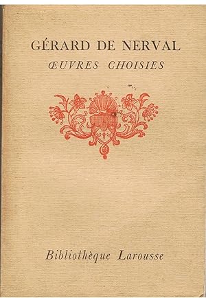 Image du vendeur pour Oeuvres choisies mis en vente par Joie de Livre