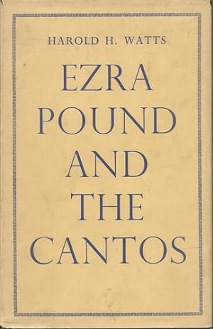 Seller image for Ezra Pound and the Cantos. for sale by Saintfield Antiques & Fine Books