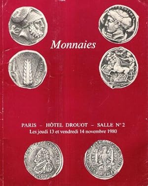 Monnaies : Grecques , Romaines , Byzantines , Gauloises , Françaises , Féodales , Étrangères