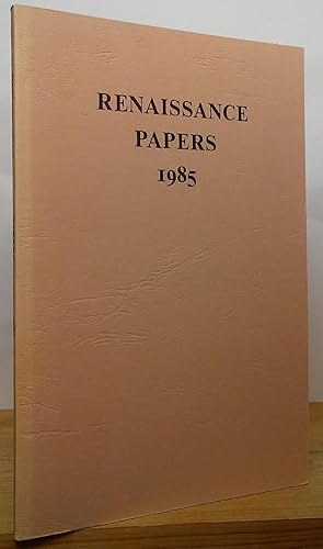 Bild des Verkufers fr Renaissance Papers 1985 zum Verkauf von Stephen Peterson, Bookseller