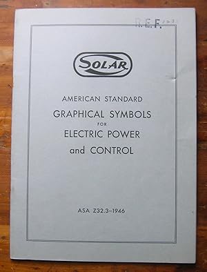 Imagen del vendedor de Solar. American Standard Graphical Symbols for Electrical Power and Control. a la venta por Monkey House Books