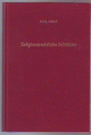 RELIGIONSRECHTLICHE SCHRIFTEN. ABHANDLUNGEN ZUM STAATSKIRCHENRECHT UND EHERECHT.