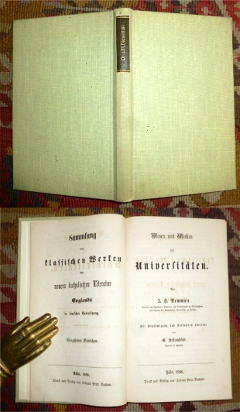 Image du vendeur pour Wesen und Wirken der Universitten. mis en vente par Antiquariat Clement