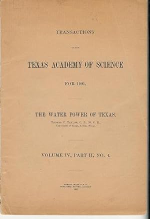 Imagen del vendedor de The Water Power of Texas a la venta por ReREAD Books & Bindery