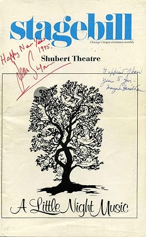 Stagebill (Program) signed by Jean Simmons (1929-2010) and Margaret Hamilton (1902-1985) for a pe...