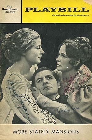 Stagebill (Program) signed by Ingrid Bergman (1913-1982), Arthur Hill (1922-2006) and Colleen Dew...