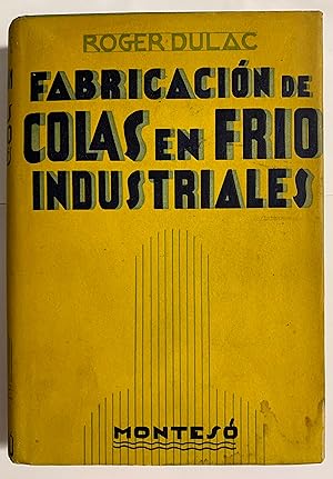 Immagine del venditore per FABRICACION DE COLAS EN FRIO INDUSTRIALES venduto da Gibbon Libreria