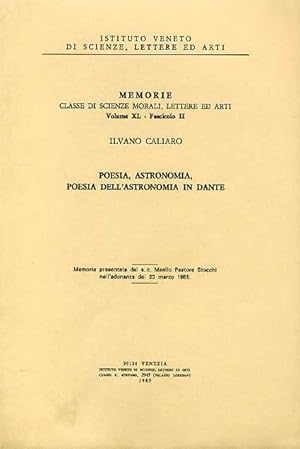 Immagine del venditore per Poesia, astronomia, poesia dell'astronomia in Dante. venduto da FIRENZELIBRI SRL