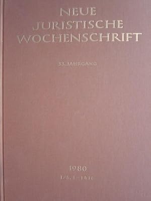 Image du vendeur pour In Verbindung mit dem Deuschen Anwaltverein. 33. Jahrgang. 1. Halbband: 25 Hefte (= komplett). mis en vente par Antiquariat Tarter, Einzelunternehmen,