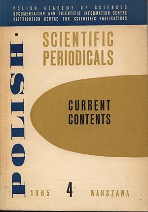 Polish Scientific Periodicals: Current Contents with Author Directory No. 4