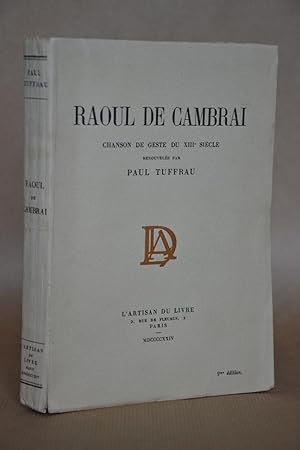 Seller image for Raoul De Cambrai, Chanson De Geste Du XIIIe Sicle for sale by Librairie Raimbeau
