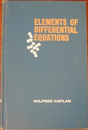Seller image for Elements of Differential Equations for sale by Cloud Chamber Books