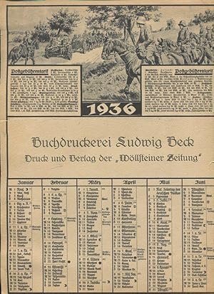 Kalender 1936.