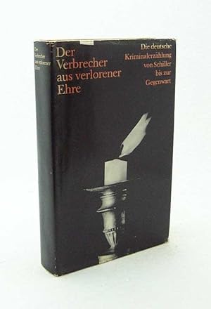 Imagen del vendedor de Der Verbrecher aus verlorener Ehre / [mit e. Einl. von Hans-Joachim Kruse] a la venta por Versandantiquariat Buchegger