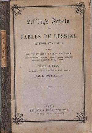 Fables de Lessing En Prose et En Vers . Lessing's Fabeln