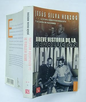 Imagen del vendedor de Breve Historia De La Revolucin Mexicana ** a la venta por La Social. Galera y Libros