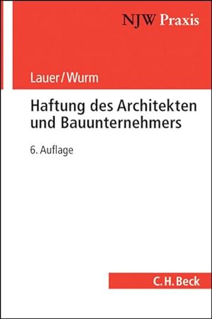 Immagine del venditore per Haftung des Architekten und Bauunternehmers venduto da BuchWeltWeit Ludwig Meier e.K.