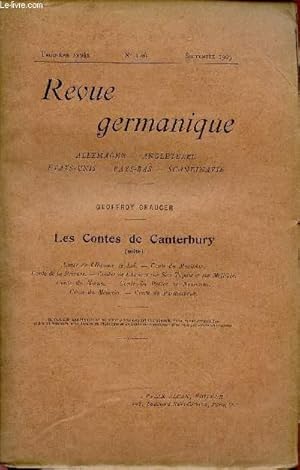 Image du vendeur pour REVUE GERMANIQUE / ALLEMAGNE - ANGLETERRE - ETATS-UNIS - PAYS-BAS - SCANDINAVIE / TROISIEME ANNEE - N4BIS - SEPTEMBRE 1907. mis en vente par Le-Livre