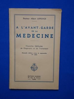 Imagen del vendedor de A l'Avant Garde de la Mdecine a la venta por Emmanuelle Morin