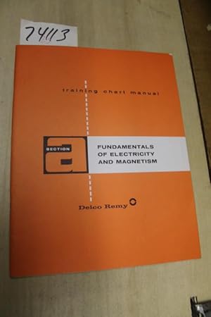 Bild des Verkufers fr Fundamentals of Electricity and Magnetism section a training chart manual zum Verkauf von Princeton Antiques Bookshop