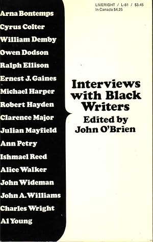 INTERVIEWS WITH BLACK WRITERS.