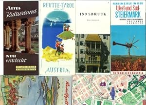 Konvolut Fremdenverkehrsprospekte der 50ziger und 60ziger Jahre. [Beinhaltet:] Ad 1, Von Wien woh...