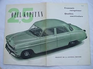 Folleto Publicidad - Advertising Brochure: OPEL KAPITÄN 2.5