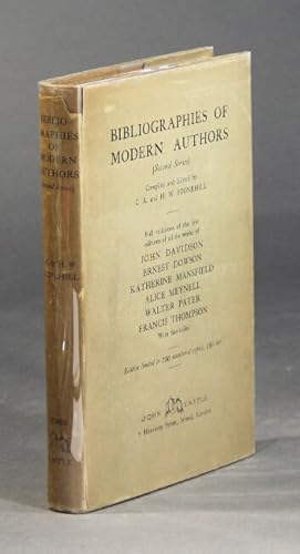 Bild des Verkufers fr Bibliographies of modern authors (second series) zum Verkauf von Rulon-Miller Books (ABAA / ILAB)