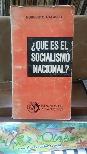 ¿QUE ES EL SOCIALISMO NACIONAL?