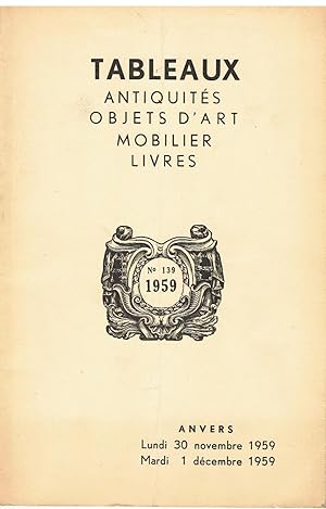 Tableau, Antiquités, Objets d'Art, Mobilier, Livres - nr. 139 1959