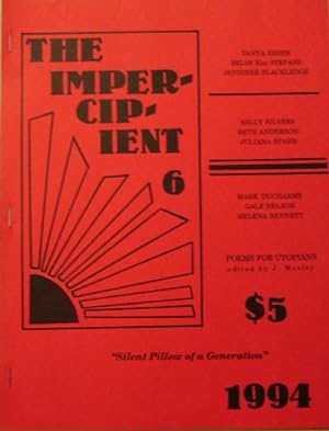 Bild des Verkufers fr The Impercipient November 1994 Issue (#6) zum Verkauf von Derringer Books, Member ABAA